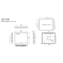 PPC-F17B-BT 17" Fanless Touch Panel PC Dimension